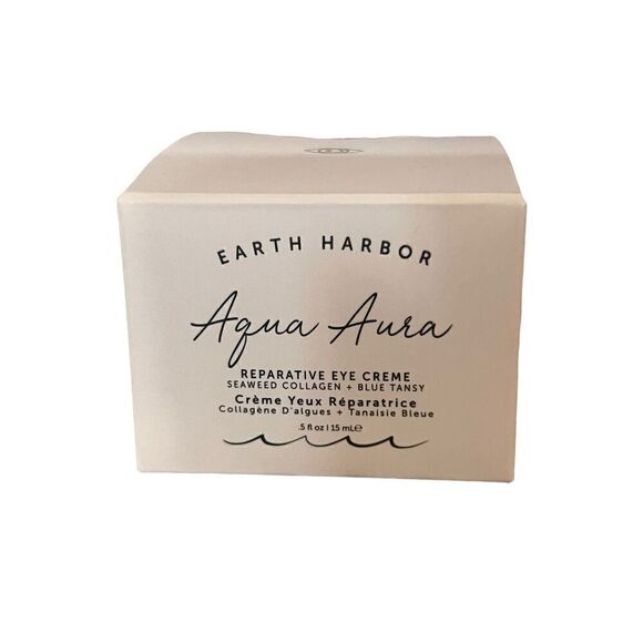 EARTH HARBOR Aqua Aura Reparative Eye Cream .5oz/15ml Full Size NIB - Picture 1 of 3